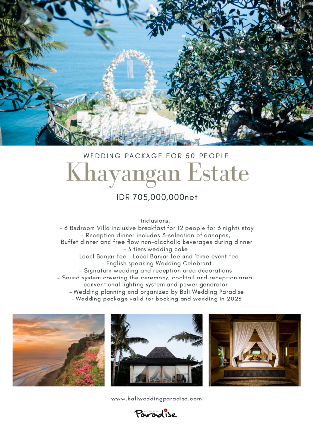 Khayangan Estate 50Pax IDR705,000K