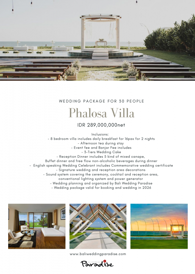Phalosa, 30Pax IDR289.000K