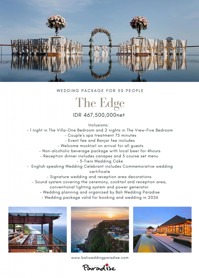 The Edge, 50Pax IDR467.500K
