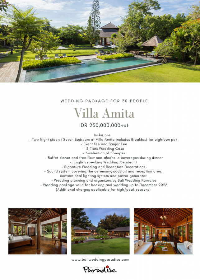 Villa Amita 30Pax IDR230,000K